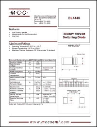 DL4448 datasheet: 100V ultra fast recovery rectifier DL4448