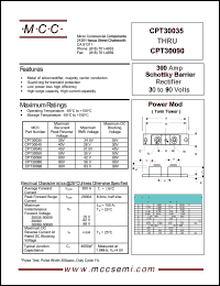 CPT30040 datasheet: 300A, 40V ultra fast recovery rectifier CPT30040