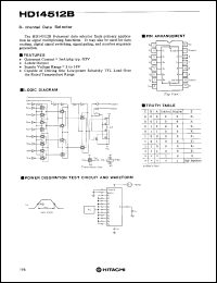 HD14512B datasheet: 8-channel Data Selector HD14512B