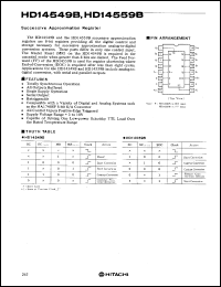 HD14559B datasheet: Successive Approximation Register HD14559B