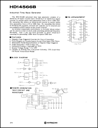 HD14566B datasheet: Industrial Time Base Generator HD14566B