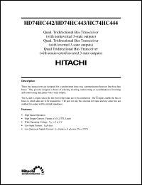 HD74HC443 datasheet: Quad. Tridirectional Bus Transceivers HD74HC443