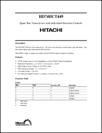 HD74HCT449 datasheet: Quad. Bus Transceivers with Individual Direction Controls HD74HCT449
