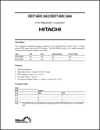 HD74HC684 datasheet: 8-bit Magnitude Comparator HD74HC684