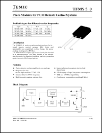 TFMS5300 datasheet: Photo modules for PCM remote control systems, 30 kHz TFMS5300