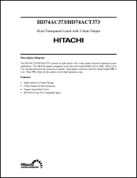 HD74AC373 datasheet: Octal D-type Transparent Latches with 3-state output HD74AC373