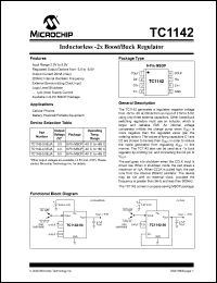 TC1142-5.0EUATR datasheet: Inductorless -2x boost/buck regulator, 5.0V TC1142-5.0EUATR