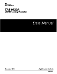 TAS1020APFB datasheet: USB streaming controller TAS1020APFB