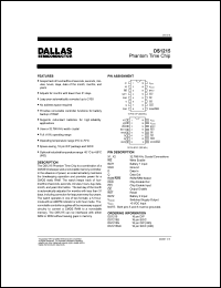 DS1215S datasheet: Phantom time chip DS1215S