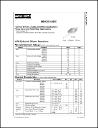 BDX53 datasheet: NPN transistor for power liner and switching applications, 45V, 8A BDX53