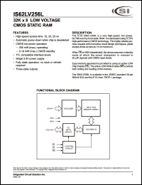 IS62LV256L-15TI datasheet: 15ns; 3.3V; 32K x 8 low voltage static RAM IS62LV256L-15TI