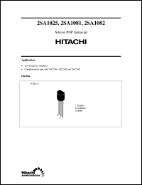 2SA1081 datasheet: Small signal general purpose transistor 2SA1081