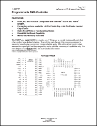 IA8237-PLC40C datasheet: Programmable DMA controller IA8237-PLC40C