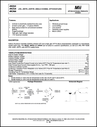 JAN4N23A datasheet: 40mA 4V single channel optocoupler JAN4N23A