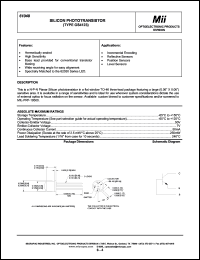 61048-101 datasheet: 5-20mA 50V silicon phototransistor 61048-101