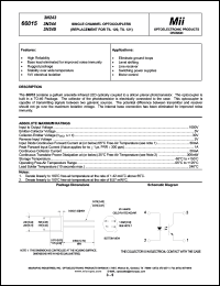 66015-002 datasheet: 5-10V; 50mA; 300mW single channel optocoupler 66015-002