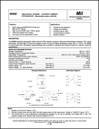 66058 datasheet: 0.5-20V; 20mA single/dual channel, low-input current, optocoupler 66058