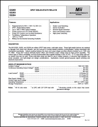 53203 datasheet: 80V; 8.2A; SPDT solid-state relay 53203