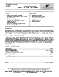 53258 datasheet: 5A; 120V solid state relay, radiation tolerant 53258