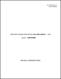 NSPE500S datasheet: 120mW; 5V; 30mA nichia blue LED NSPE500S