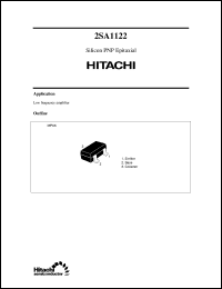 2SA1122 datasheet: Small signal general purpose transistor 2SA1122