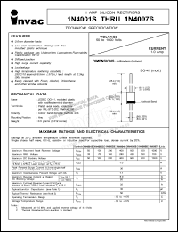 1N4002S datasheet: 100 V, 1 A silicon rectifier 1N4002S