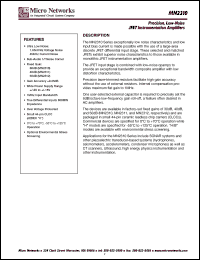 MN2312 datasheet: High-performance instrumentation amplifier MN2312