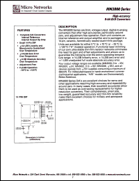 MN3001H datasheet: High-accuracy 8-bit D/A converter MN3001H