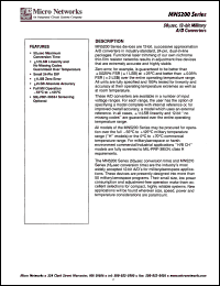 MN5201H/B datasheet: 12-bit military A/D converter MN5201H/B