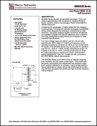 MN5253H/B datasheet: Low-power CMOS, 12-bit  A/D converter MN5253H/B