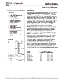 MN5295 datasheet:  16-bit  A/D converter MN5295