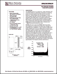 MN6290 datasheet: Low-distortion sampling 16 bit A/D converter MN6290