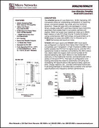 MN6291 datasheet: Low-distortion sampling 16 bit A/D converter MN6291