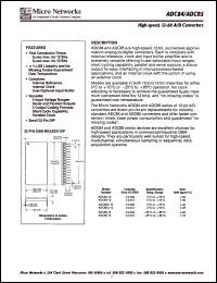 ADC84-12 datasheet: High-speed,12-bit A/D converter ADC84-12