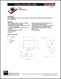 SJ39A datasheet: 5 V, +/-20 ppm, CMOS crystal clock oscillator SJ39A