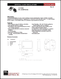 SC1449 datasheet: 5 V, customer specific, LVCMOS crystal clock oscillator SC1449