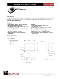 SJ2837 datasheet: 5 V, +/-25 ppm, ECL crystal clock oscillator SJ2837