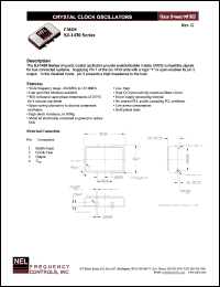 SJA143B datasheet: 3.3 V, +/-50 ppm, CMOS crystal clock oscillator SJA143B