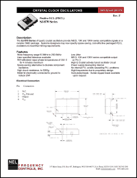 SJ87A datasheet: 5 V, +/-20 ppm, positive ECL crystal clock oscillator SJ87A