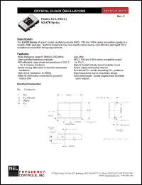 SJA870 datasheet: 3.3 V, +/-100 ppm, positive ECL crystal clock oscillator SJA870