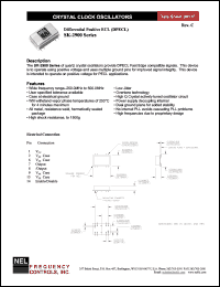 SKA290A datasheet: 3.3 V, +/-20 ppm, differential positive ECL crystal clock oscillator SKA290A