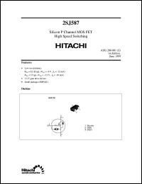 2SJ587 datasheet: Power small signal switching MOSFET 2SJ587