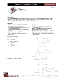 SMA283C datasheet: 3.3 V,+/-100 ppm,  ECL crystal clock oscillator SMA283C