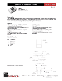 SM1449 datasheet: 5 V,customer specific,  CMOS crystal clock oscillator SM1449