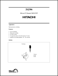 2SJ386 datasheet: Power switching MOSFET 2SJ386