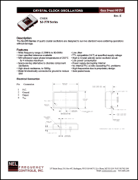 SJ379 datasheet: 5 V,customer specific, CMOS crystal clock oscillator SJ379