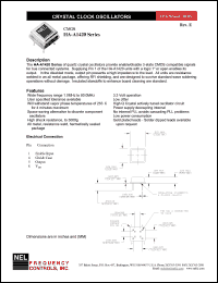 HA1429 datasheet: 5 V,customer specific, CMOS crystal clock oscillator HA1429