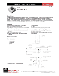 SAA1427 datasheet: 3.3 V,+/-25 ppm, CMOS crystal clock oscillator SAA1427