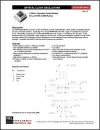 SAA1389 datasheet: 3.3 V,customer specific, CMOS compatible enable/disable crystal clock oscillator SAA1389