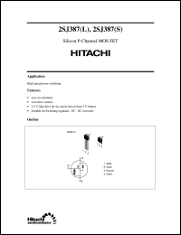 2SJ387(S) datasheet: Power switching MOSFET 2SJ387(S)